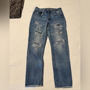 American Eagle Outfitters Ripped Tomgirl Jeans